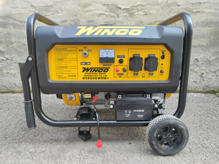 موتور برق بنزینی وینکو 4 کیلووات استارتی مدل +R5800DWHB