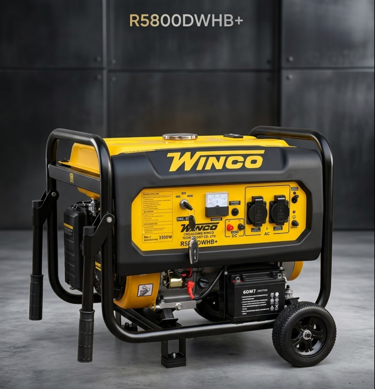 موتور برق بنزینی وینکو 4 کیلووات استارتی مدل +R5800DWHB