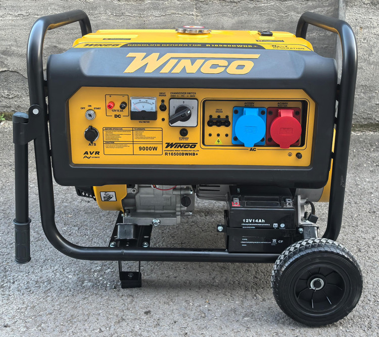 موتور برق بنزینی وینکو 10 کیلووات مدل R16500DWHB تکفاز و سه فاز